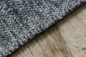 Koberec FLORENCE 24021 Jednofarebný, glamour, plocho tkaný, sivý