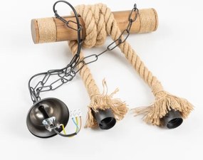 Brilagi - Luster na reťazi KOS 2xE27/60W/230V buk