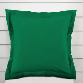 Biante Dekoračná obliečka na vankúš s lemom Rongo RG-056 Zelená 40 x 40 cm