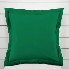 Biante Dekoračná obliečka na vankúš s lemom Rongo RG-056 Zelená 40 x 40 cm
