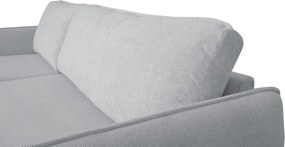Rohová sedačka Salma svetlo šedá látka, univerzálna pravá/ľavá