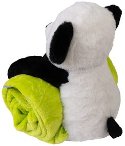 Babymatex Deka CAROL 85x100 cm - Zelená s plyšákom Panda