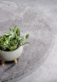 Hanse Home, Kusový koberec Myk 106113 Grey kruh, 160x160 (priemer) kruh, šedá, obývacia izba