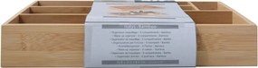 Bambusový kúpeľňový organizér na kozmetiku v prírodnej farbe Isalys – MSV