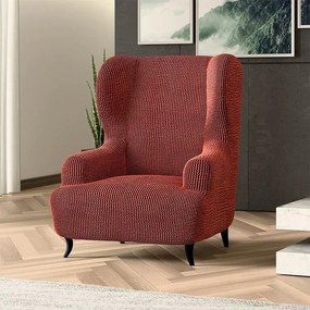 Bielastické poťahy COSTINA medená kreslo ušiak (š. 60 - 110 cm)