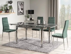 Rozkládací jídelní stůl Merlin 110/170 cm černý