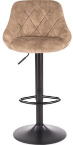 Barová stolička 106x47 cm čierna/hnedá