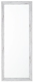 Nástenné zrkadlo 50 x 130 cm biele BENON Beliani