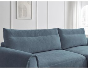 Modrá rohová pohovka Aden – Bobochic Paris