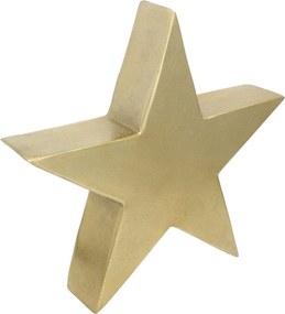 Dekorácia Vianočná hviezda 38cm zlatá
