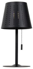 Sada 2 stolných lamp čiernych vrátane LED 3-stupňového stmievača dobíjateľnej a solárnej - Ferre