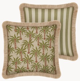 Ručne vyrobený exteriérový obojstranný vankúš Laura