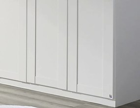 Šatníková skriňa Rosenheim, 181 cm, biela