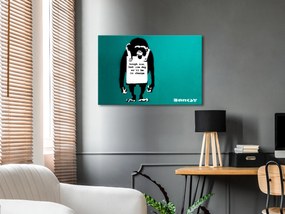 Artgeist Obraz - Angry Monkey (1 Part) Vertical Veľkosť: 120x80, Verzia: Na talianskom plátne