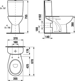 Mereo Mereo, WC kombi, zadný odpad s armatúrou, MER-VSD90N (H8602780007601)