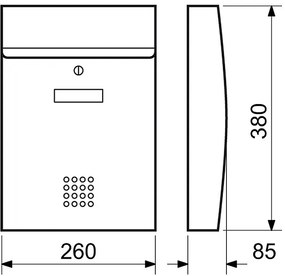 Poštová schránka RICHTER BK05.N (NEREZ), RICHTER Nerez matný