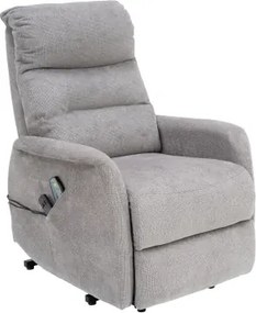 Masážne kreslo s polohovaním Legacy, šedá látka%