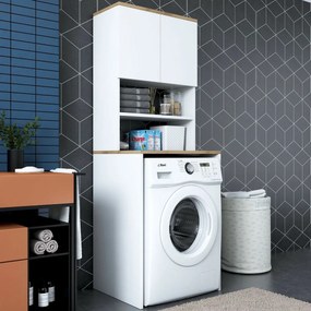 Skriňa nad práčku Karin White and Walnut