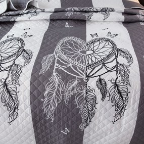 Prehoz na posteľ TIRSO sivo-biely Rozmer: 170 x 210 cm