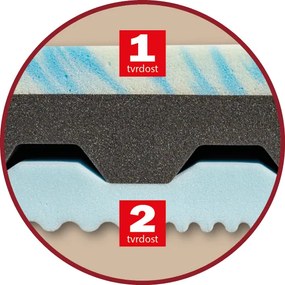 Drevočal Profilovaný matrac Nikola 1+1 zadarmo Veľkosť: 200 x 80 x 20, Poťah: SilverGuard