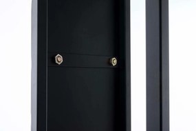 Nástenný stojan na palivové drevo Spark 160, kov matný - Čierna