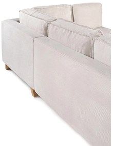 Béžová menčestrová rozkladacia rohová pohovka (pravý roh) Tori – Bonami Selection