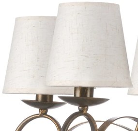 ONLI - Luster na reťazi POMPEI 5xE14/6W/230V bronzová