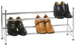 Kovový teleskopický stojan na topánky v striebornej farbe – Premier Housewares