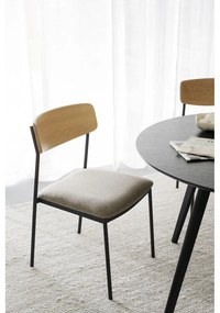 Jedálenská stolička v béžovo-prírodnej farbe v súprave 2 ks Maymont – Rowico