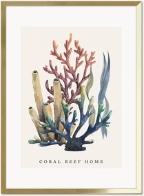 Nástenná dekorácia v ráme Coral Reef Home