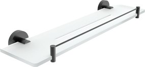 Nimco Polica, 50 cm s ohrádkou IXI UNIX ČIERNA - UNC X450-X-90