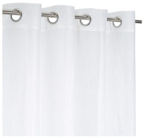 Biela záclona s prímesou ľanu 140x260 cm Fifties – Casa Selección