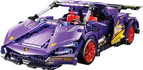 Stavebnica auta SUPERCAR No.J2003 fialová - 470 dielikov