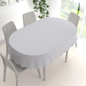 Biante Dekoračný oválny obrus Rongo RG-016 Svetlo sivý 100x140 cm