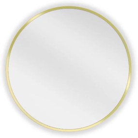 Mexen Loft, okrúhle kúpeľňové zrkadlo 30 cm, farba rámu zlatá lesklá, 9850-030-030-000-50