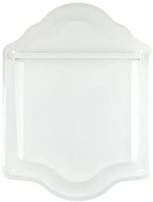 Biela nástenná polička na náčinie White blue - 34 * 53cm