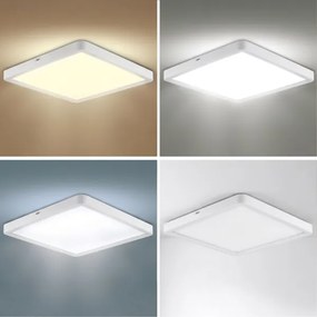 Brilagi - LED stmievateľné stropné svietidlo ESTELA SQUARE LED/36W/230V 31x31 cm biela + diaľkové ovládanie