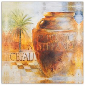Obraz na plátně Džbánové zátiší Orange - 50x50 cm