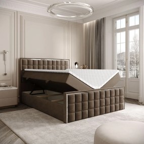 VYSOKÁ ČALÚNENÁ POSTEĽ NOEMI SILVER 180X200 ROYAL VELVET 196