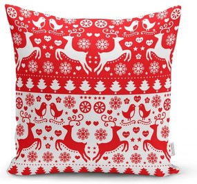 Súprava 4 vianočných obliečok na vankúš a behúň na stôl Minimalist Cushion Covers Christmas