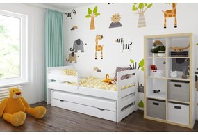 Raj posteli Detská posteľ FILIP s prístelkou a zásuvkou PW 180x80 cm