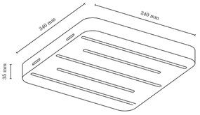 Spot-Light 2130374 - LED Stropné svietidlo NEELE LED/19,5W/230V