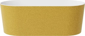 Besco Voľne stojaca vaňa z liateho mramoru Lova Glam 160x74 BESCO-Farba: Biela/grafit
