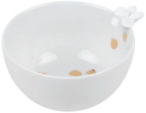 Biela porcelánová miska FLOWER
