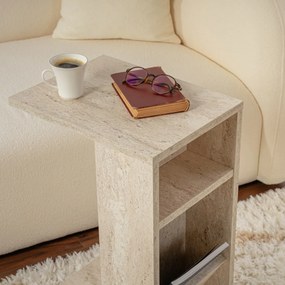 Odkladací stolík Filinta Travertine