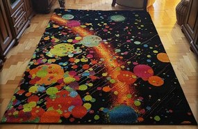 Moderný viacfarebný koberec Magic Cosmos – geometrický vzor Rozmer: 60x100 cm