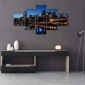 Obraz noci v Melbourne (125x70 cm), 40 ďalších rozmerov
