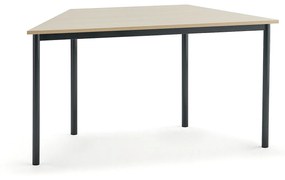 Stôl SONITUS TRAPETS, 1200x600x720 mm, HPL - breza, antracit