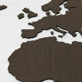 DUBLEZ | Drevená 3D mapa sveta na stenu