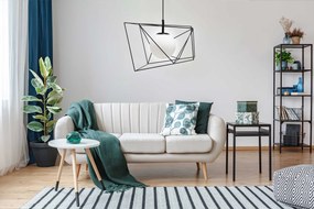 Toolight Toolight, závesná stropná lampa 1xE27 APP1022-1CP, čierna-biela, OSW-06112